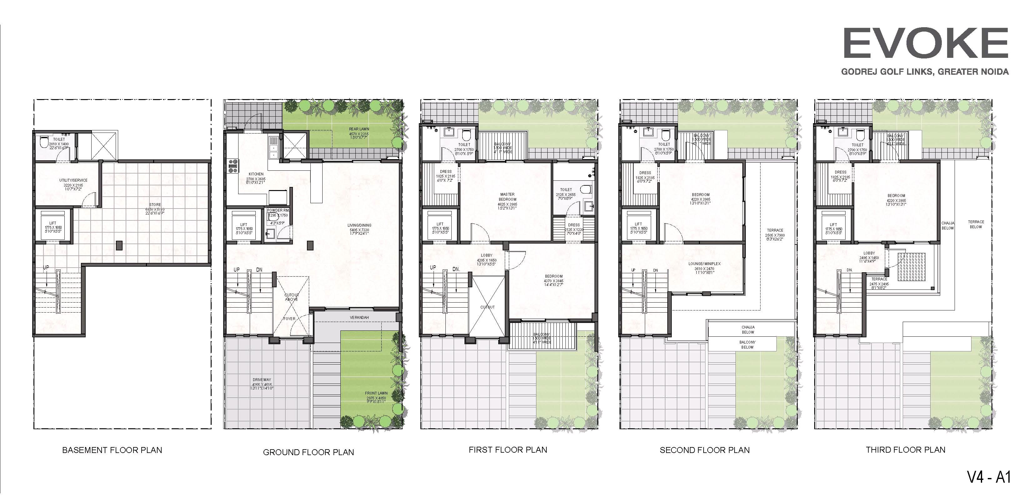 Godrej Evoke Villas Floor Plan