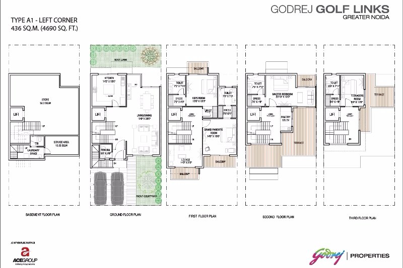 Godrej Golf Links Crest Villas Floor Plan