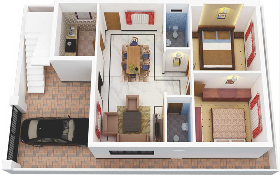 Dream Aashiana Floor Plan