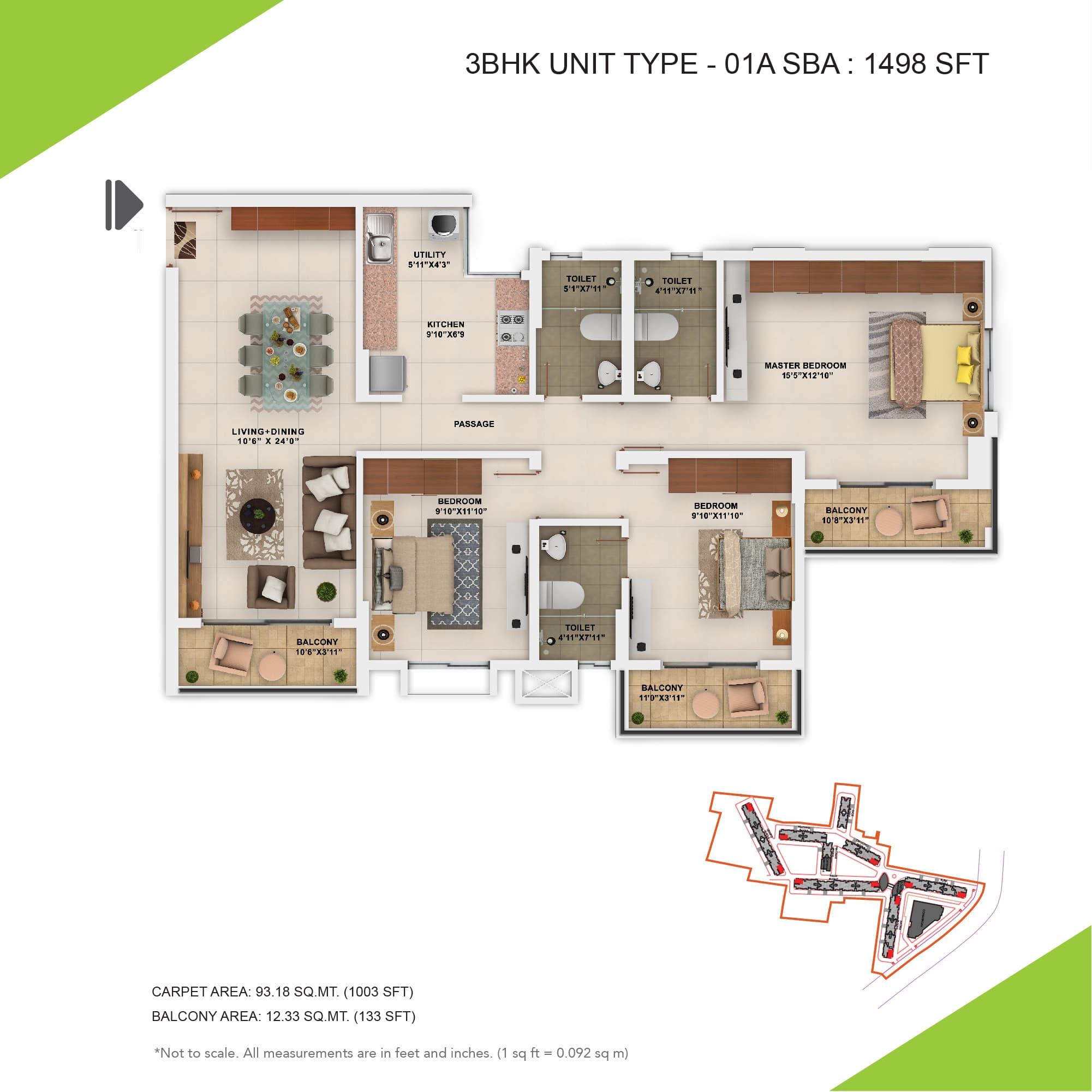 Salarpuria Sattva Park Cubix Floor Plan