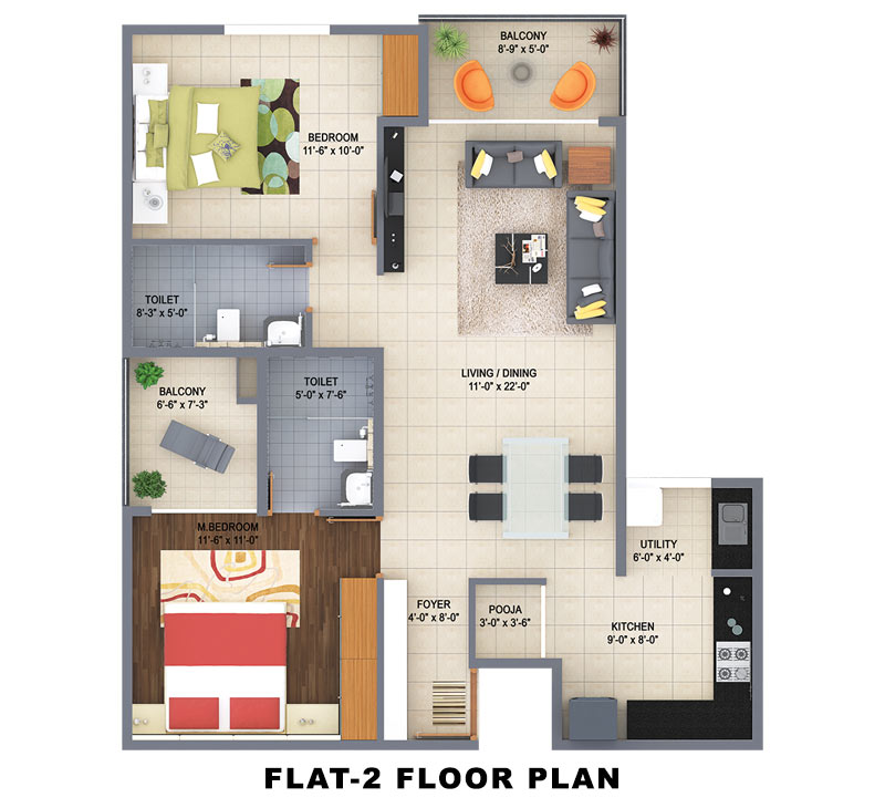 Poorvi Airavatha Floor Plan