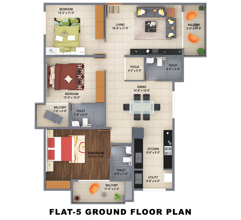 Poorvi Airavatha Floor Plan