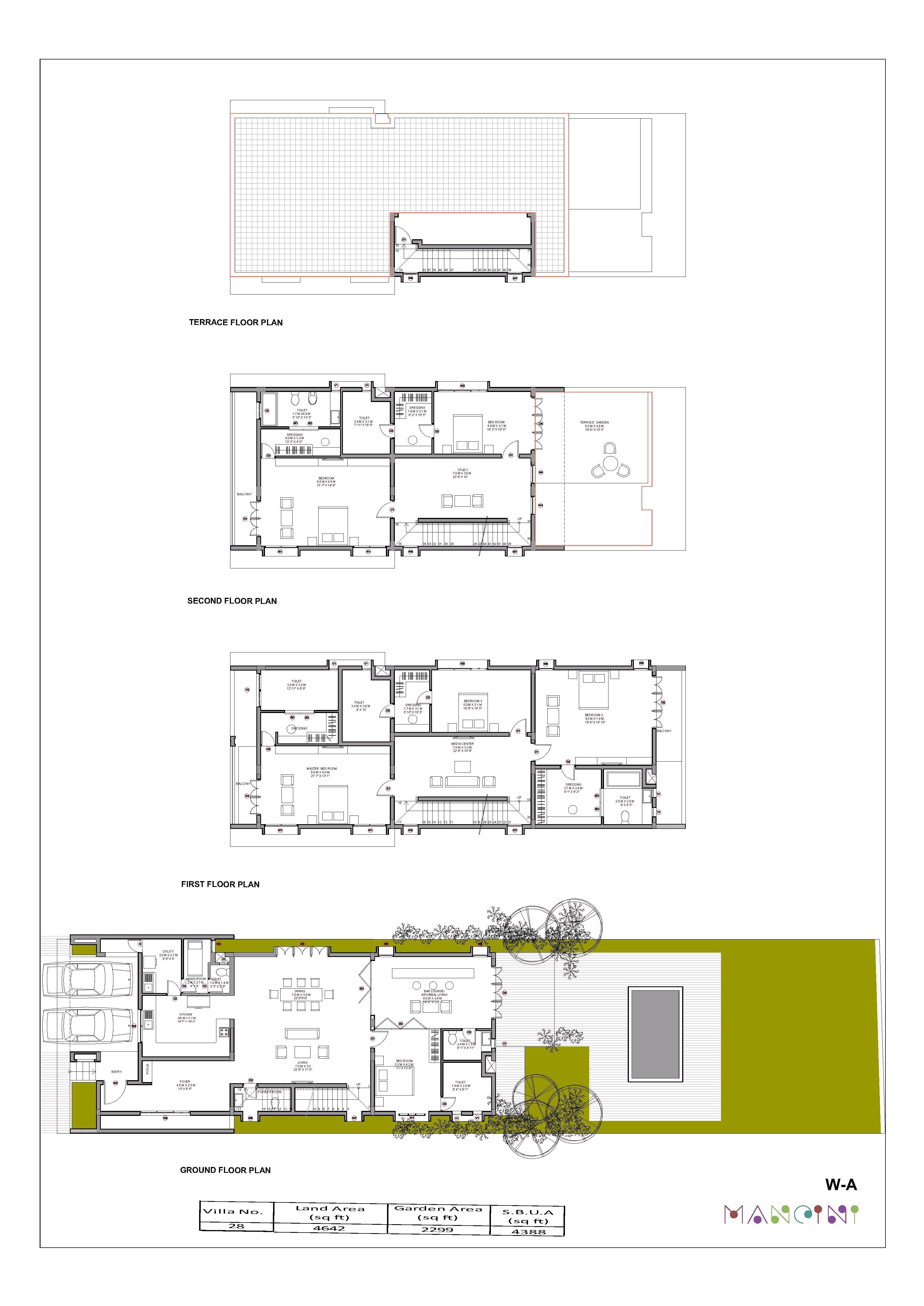 Edifice Villa Villye Floor Plan