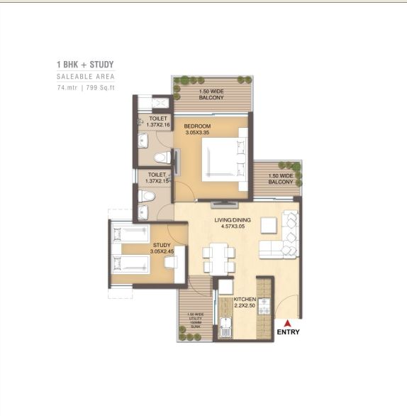 Manglam Casa Amora Floor Plan