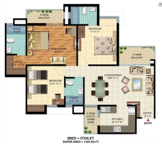 Manglam Casa Amora Floor Plan