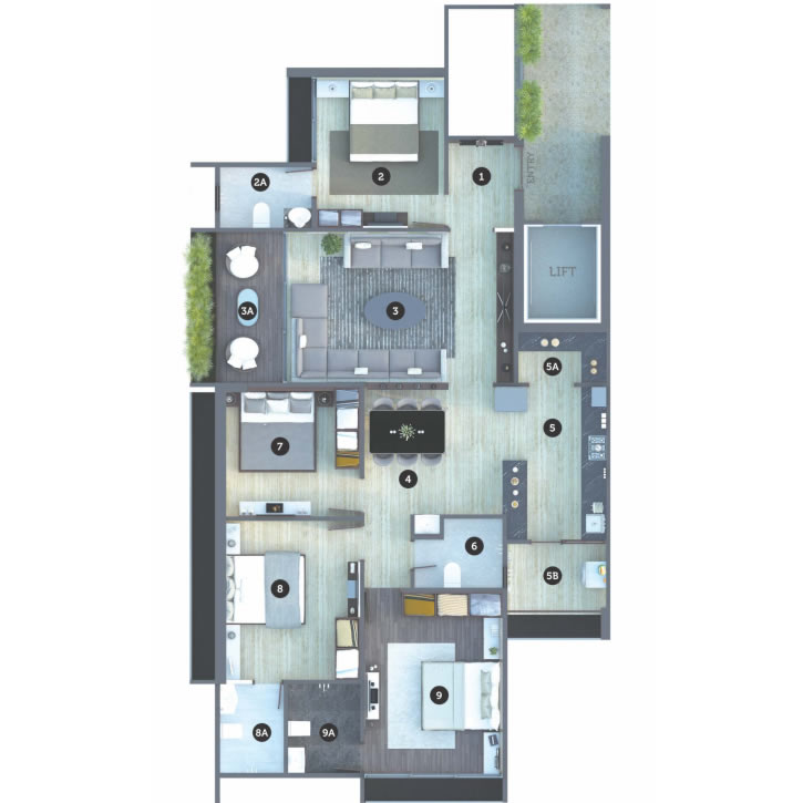Sheetal Westpark Residency Floor Plan