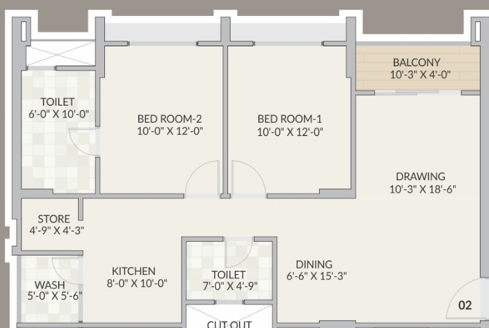 Radhe Radiance Residency Floor Plan