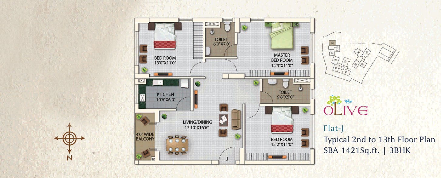 Oswal Orchard County Floor Plan