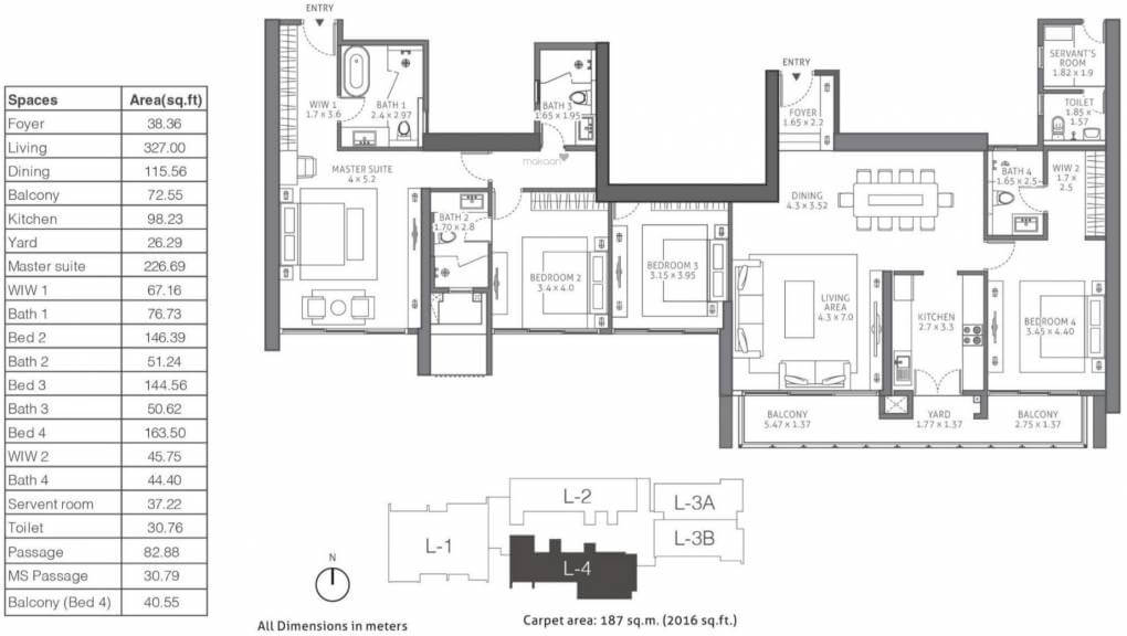 TATA 88 East Floor Plan