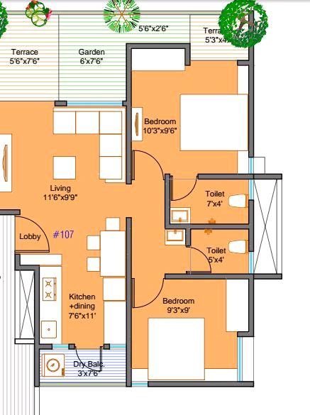 Mantra 24 West Floor Plan