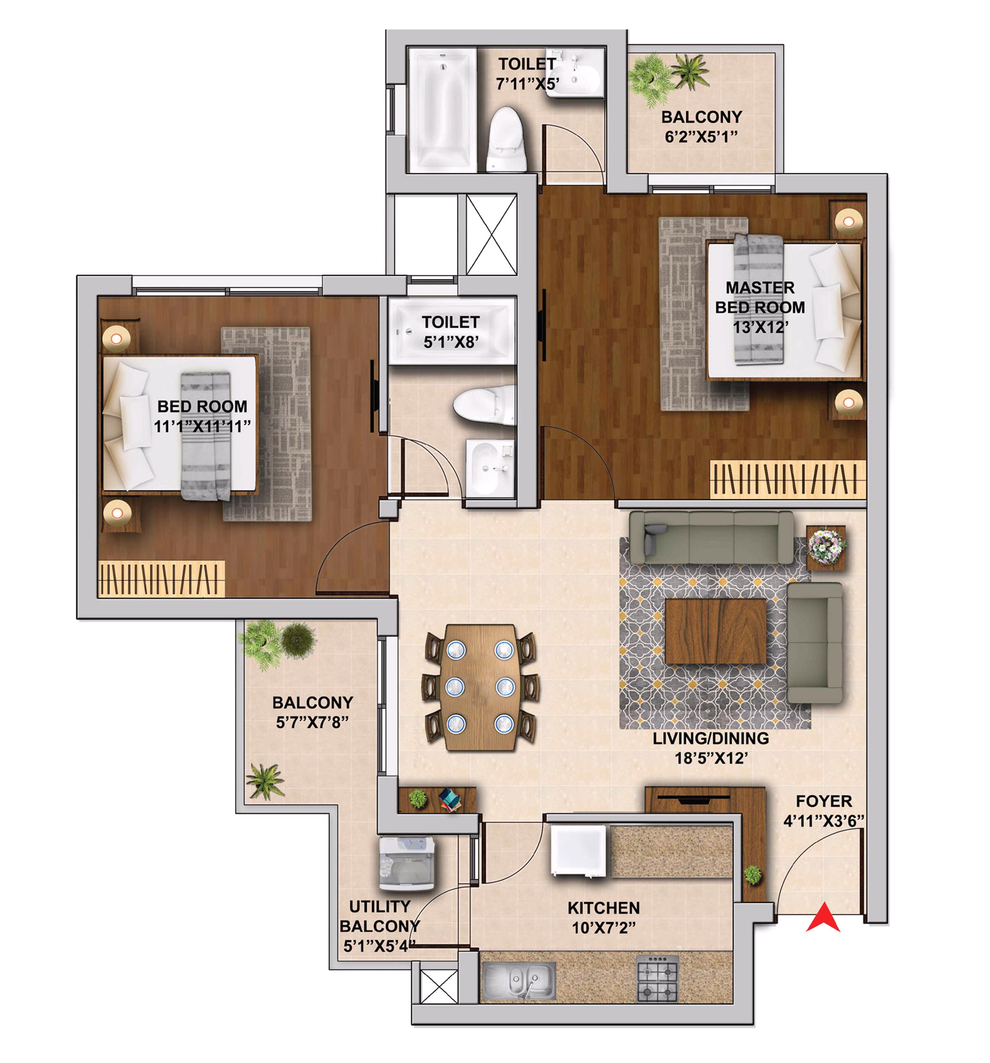 Hero Homes Floor Plan