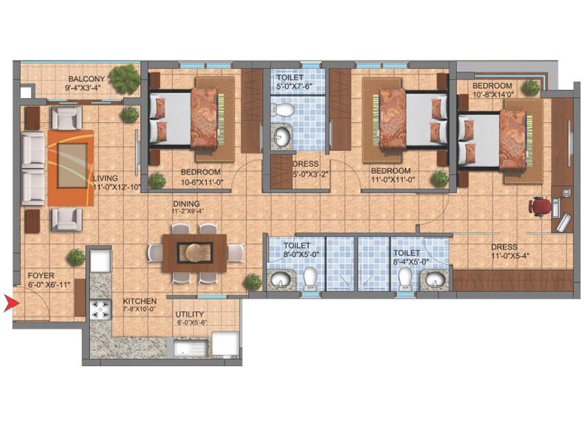 SJR Hamilton Homes Floor Plan