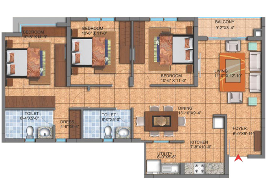 SJR Hamilton Homes Floor Plan