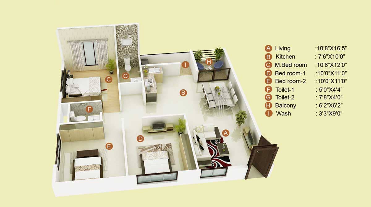 TCH Garden Residency Floor Plan