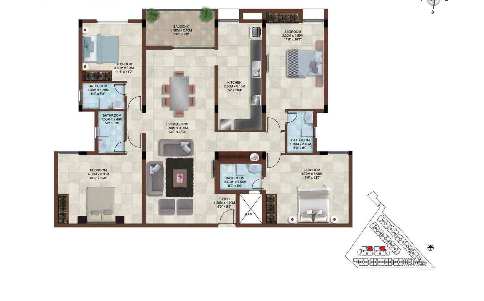 Casagrand Bellissimo Floor Plan