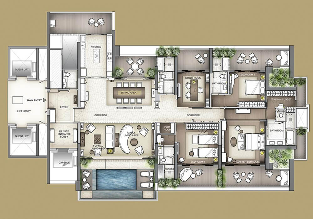 Satra LE88 Floor Plan