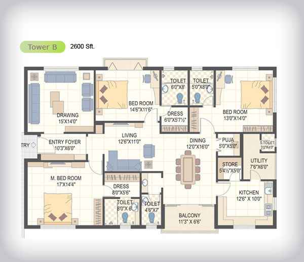 BSCPL Bollineni Homes Floor Plan