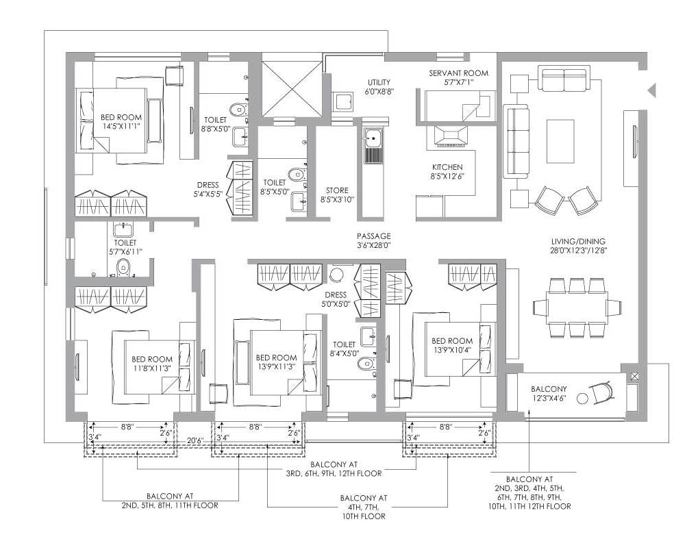 PS Jiva Homes Floor Plan