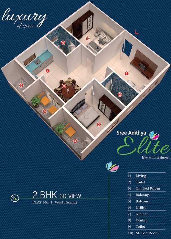 Sree Adithya Elite Floor Plan