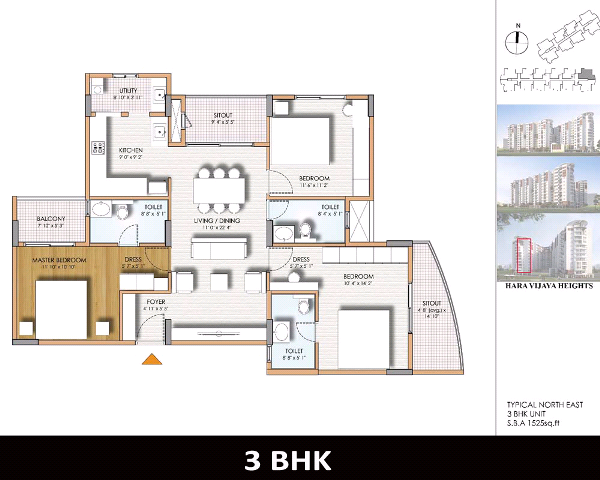 Hara Vijaya Heights Floor Plan