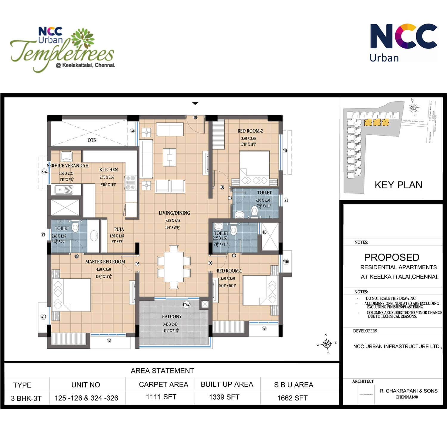 NCC Urban Temple Trees Floor Plan