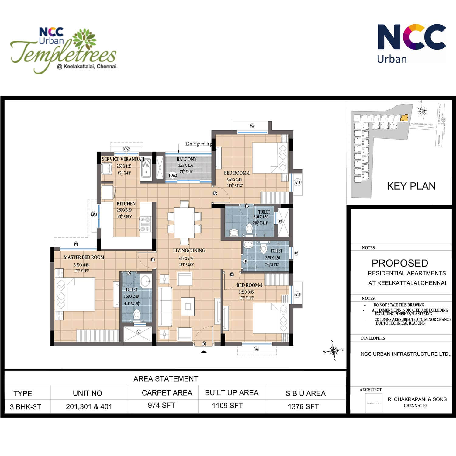NCC Urban Temple Trees Floor Plan