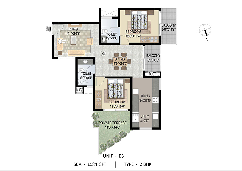 Uniworth Serenity Floor Plan