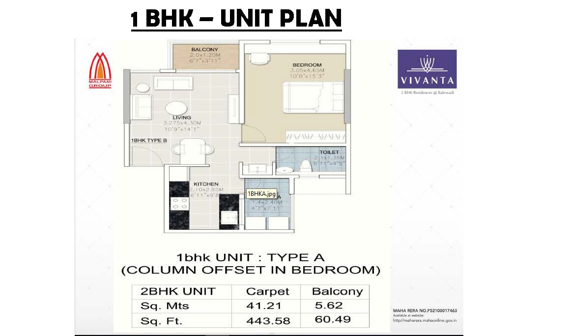 Malpani Vivanta Floor Plan