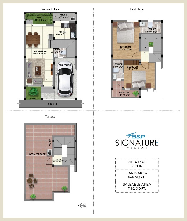 S And P Signature Villas Floor Plan