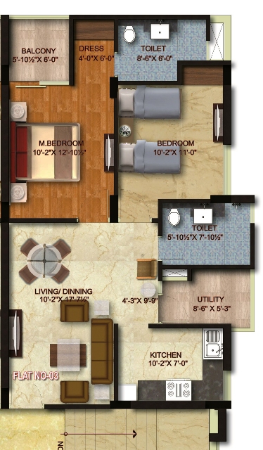MI Riviera Residency Phase 2 Floor Plan