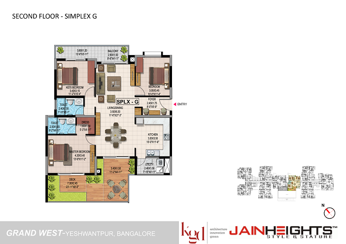 Jain Heights Grand West Floor Plan