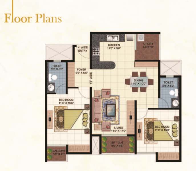 Zonasha Elegance Phase 2 Floor Plan