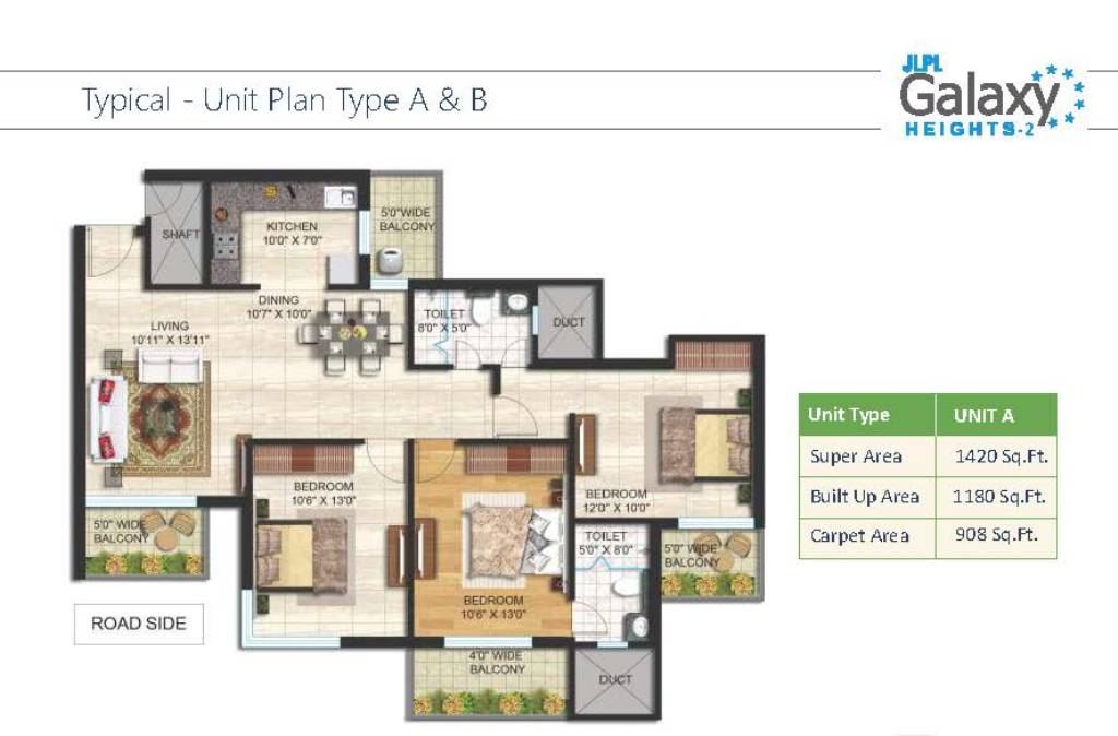 JLPL Galaxy Heights 2 Floor Plan