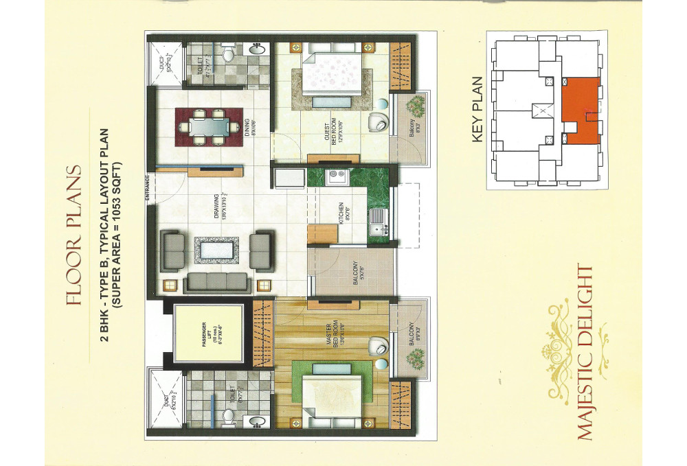 Sampatti Majestic Delight Floor Plan