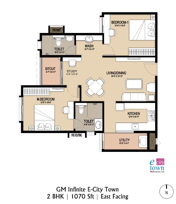 GM Infinite E City Town Floor Plan