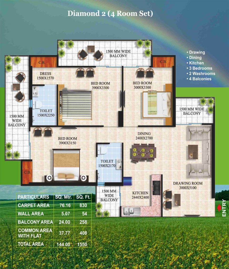 Arocon Rainbow Floor Plan