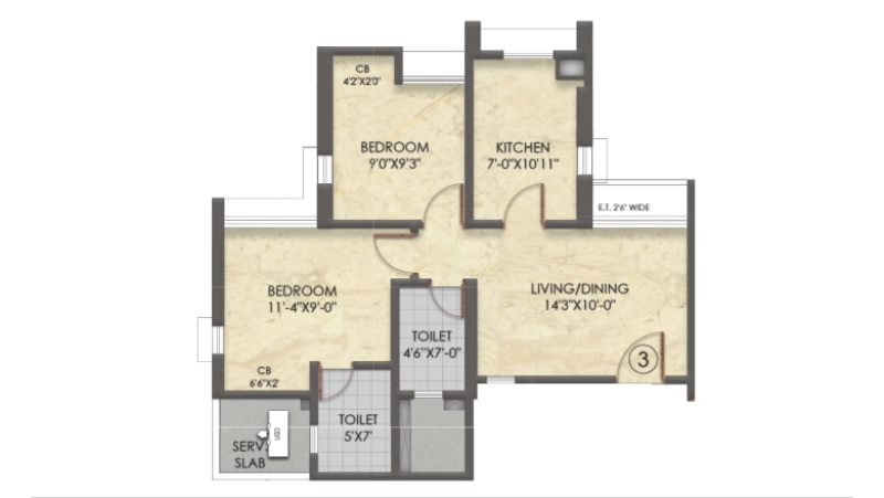 Raymond TenX Habitat Floor Plan