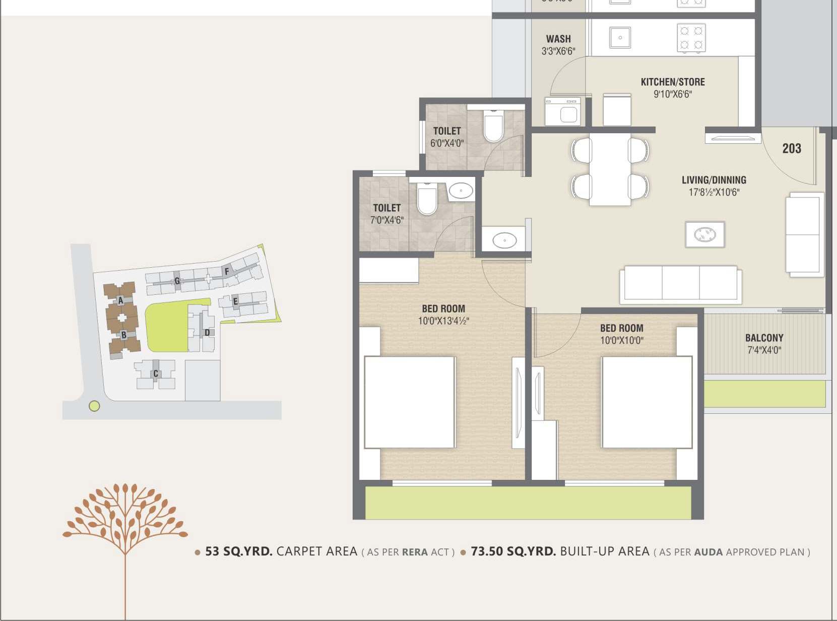 Shree Jaldeep Apartments Floor Plan