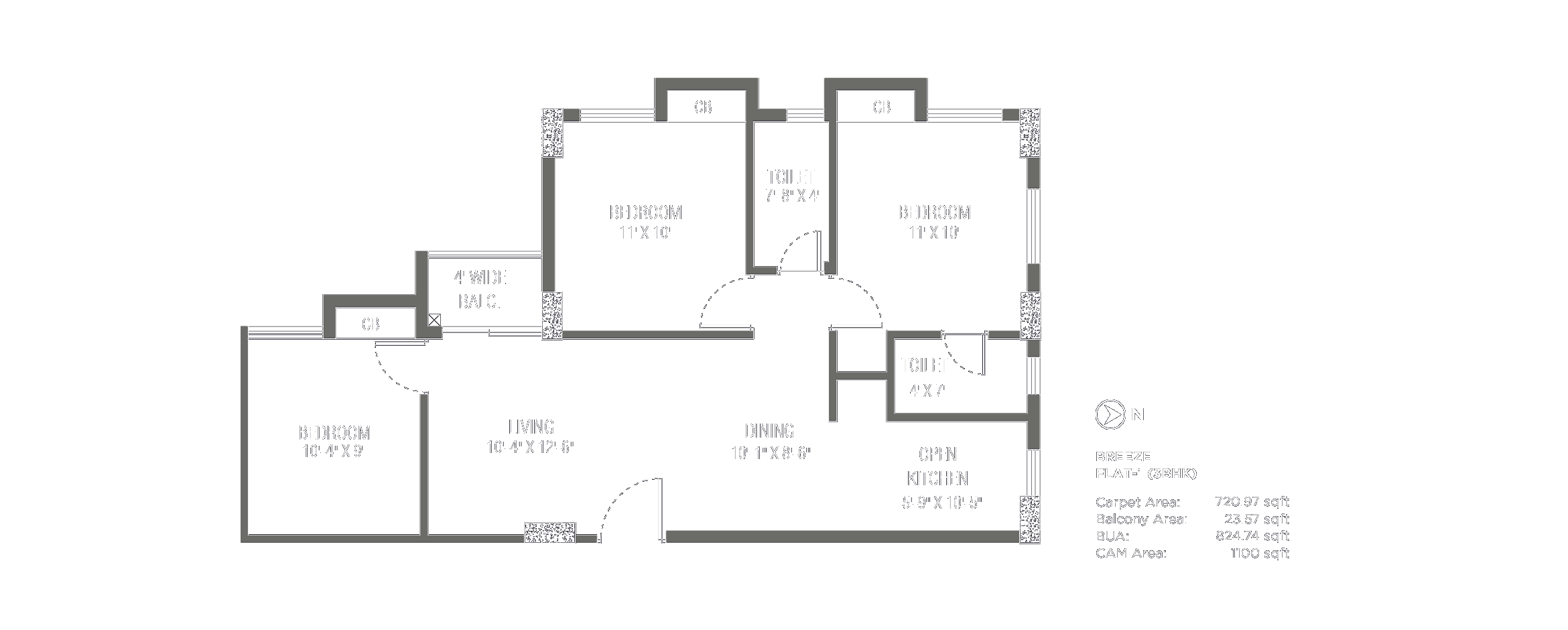 Purti Aqua 2 Floor Plan