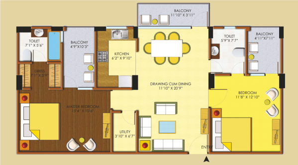 Indraprastha Residency Floor Plan