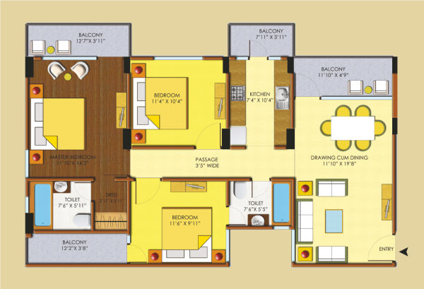 Indraprastha Residency Floor Plan