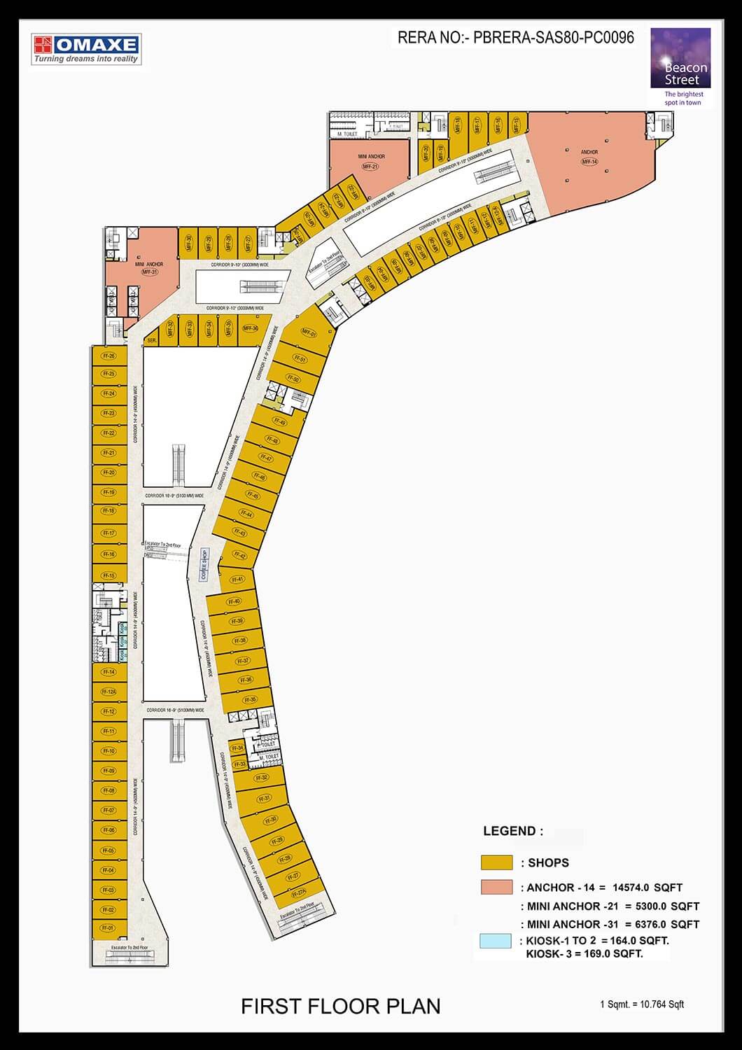 Omaxe Beacon Street Floor Plan