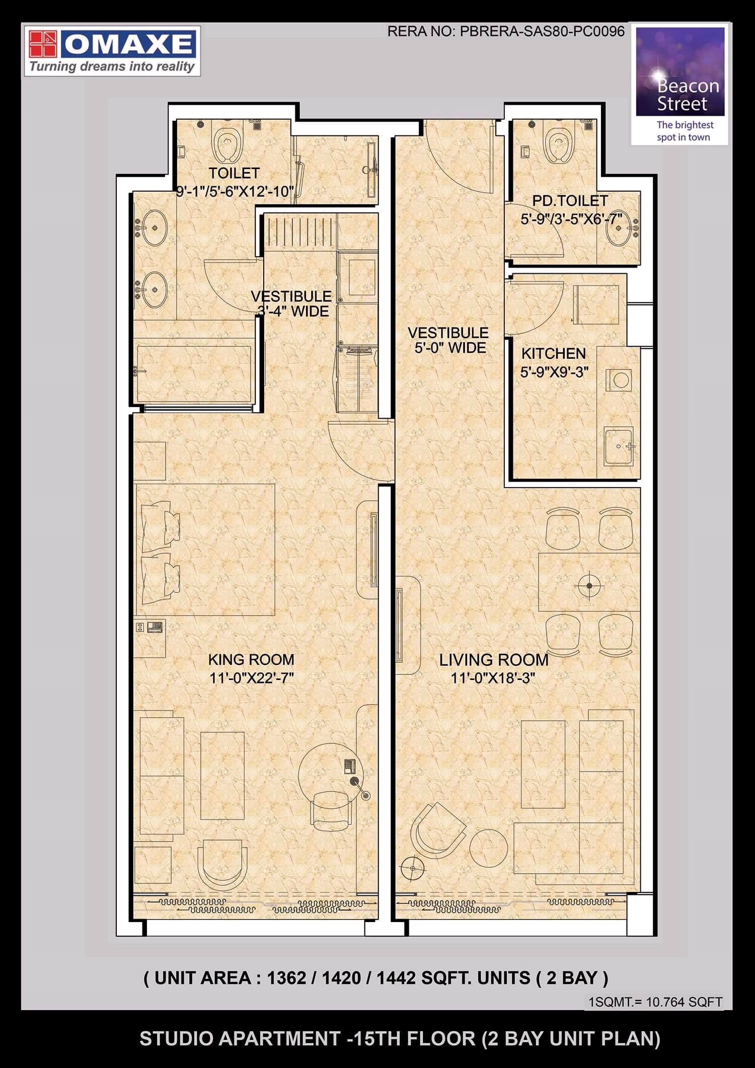 Omaxe Beacon Street Floor Plan