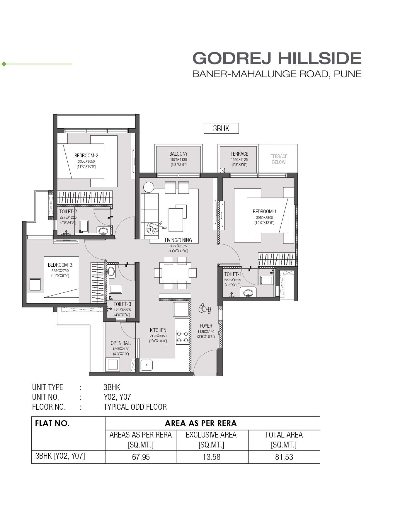 Godrej Hillside Floor Plan