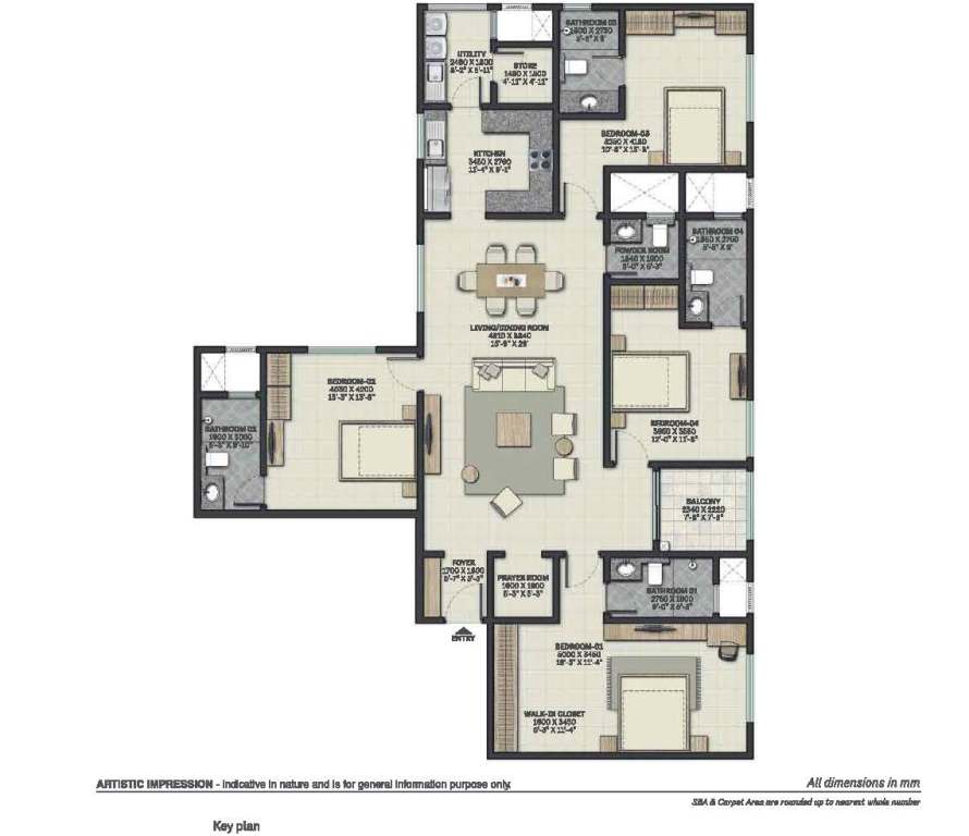 Sobha Palacia Floor Plan