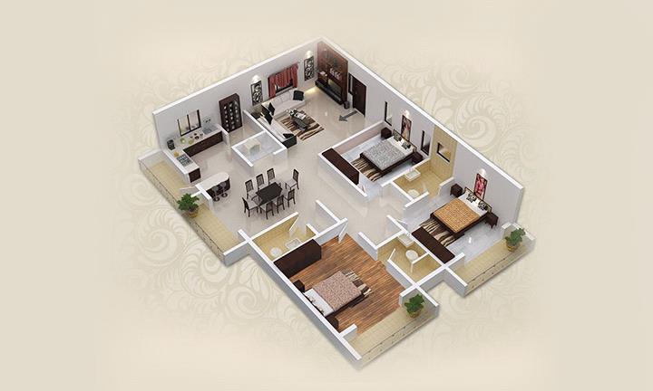 Rajarajeshware Parasmani Regency Floor Plan