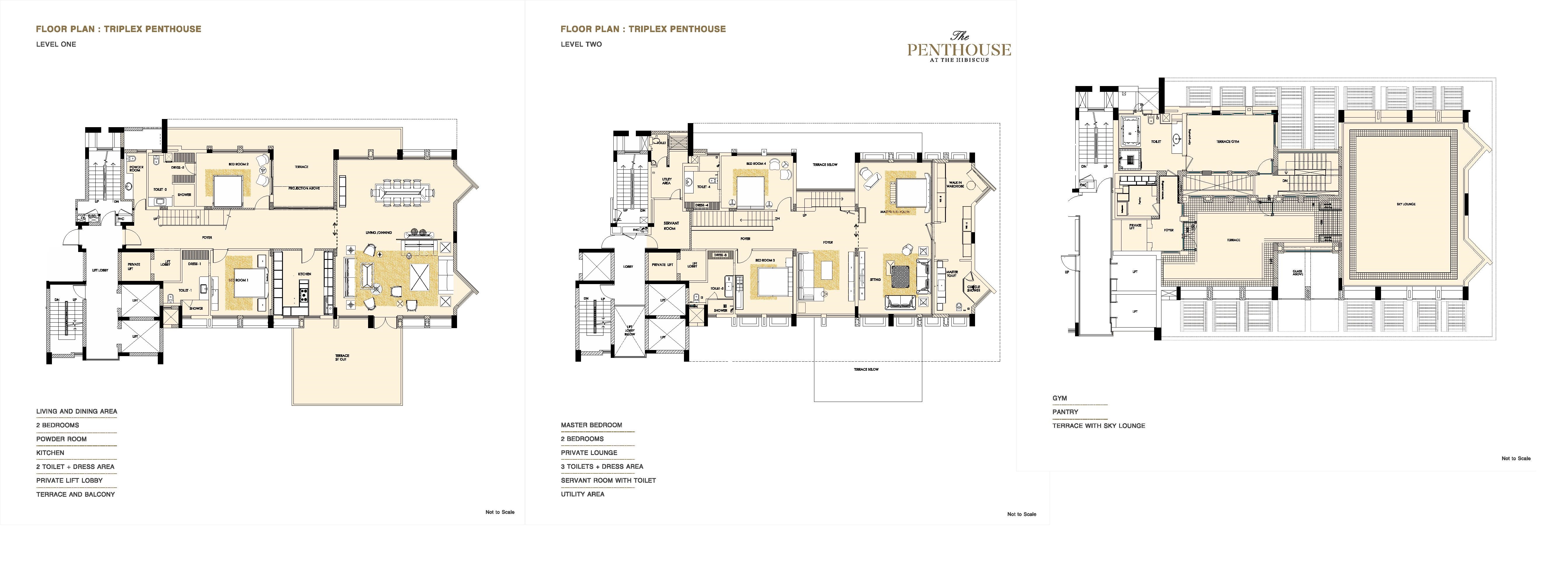 The Penthouse at The Hibiscus Floor Plan