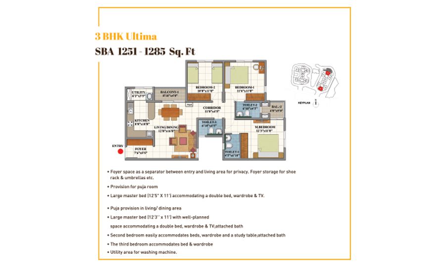 Shriram Divine City Floor Plan