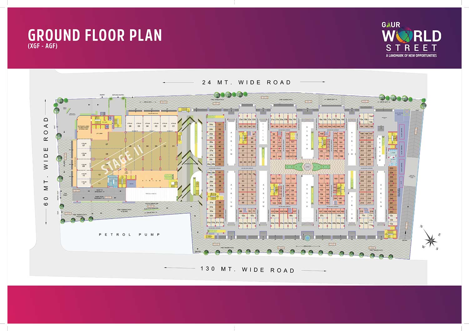 Gaur World Street Mall Floor Plan