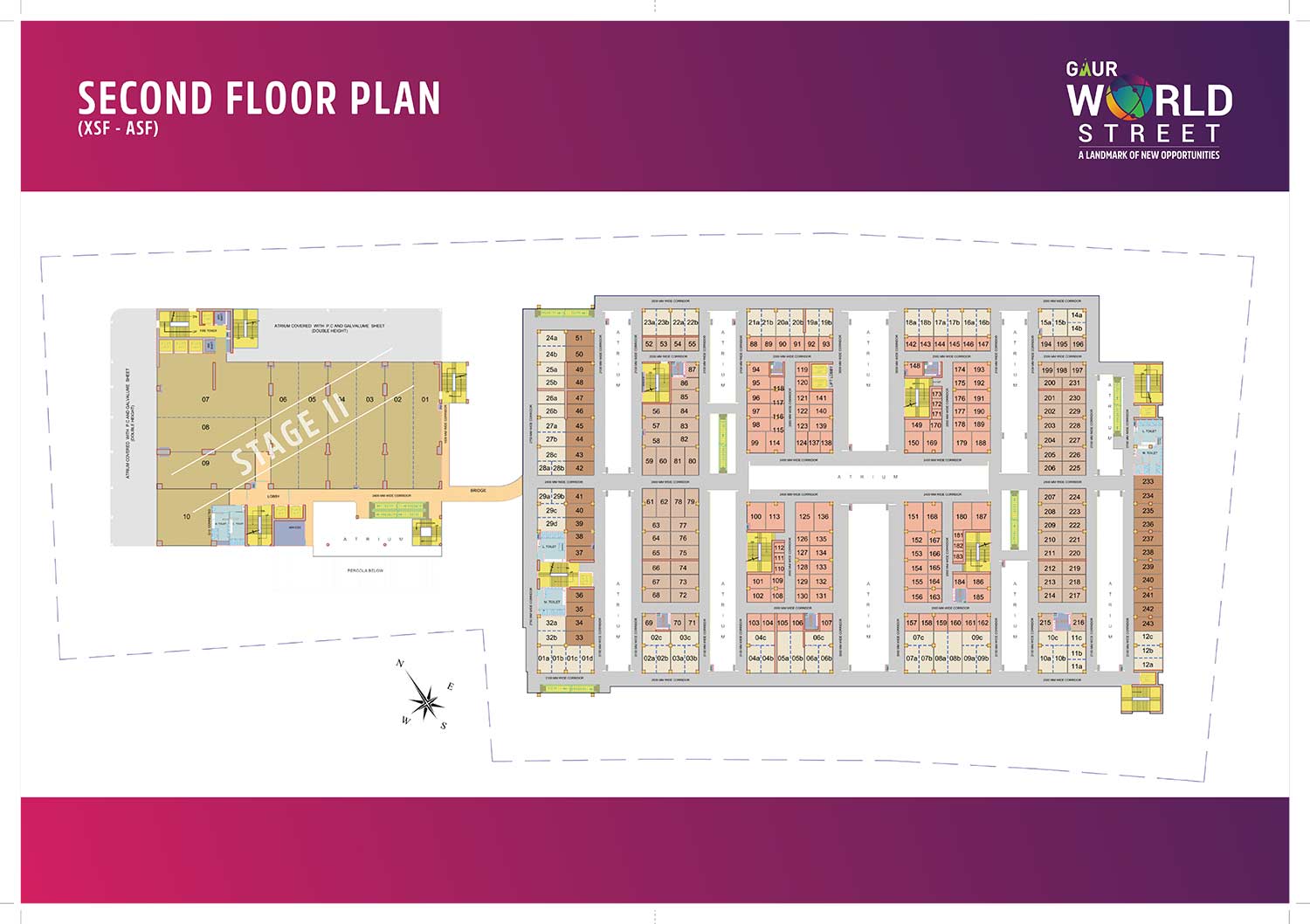 Gaur World Street Mall Floor Plan